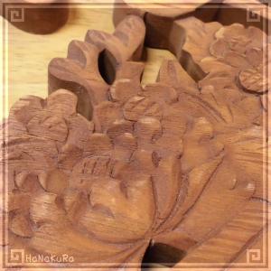 楠木 クスノキ 木彫り 彫刻板 Le01 花籠...の詳細画像3