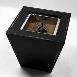 囲炉裏テーブル（変根来-黒）