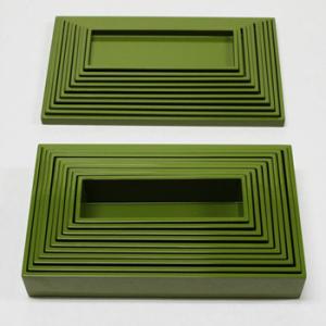 長角入子BOX十段(グリーン)の詳細画像2