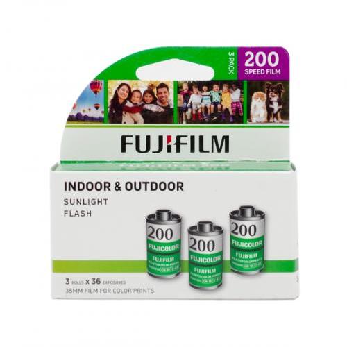 【2025年11月期限】カラーネガフィルム　富士海外版　FUJIFILM200　36枚撮り　3本パッ...