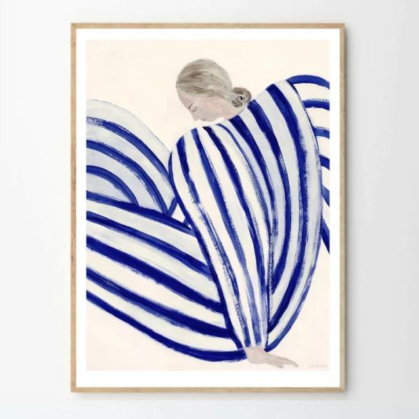 THE POSTER CLUB　BLUE STRIPE AT CONCORDE 50x70cm アー...