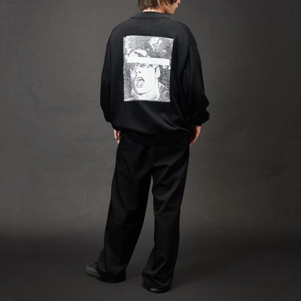 AK5 / AK5 Monochrome Print Mock Neck Knit / Yabiku...