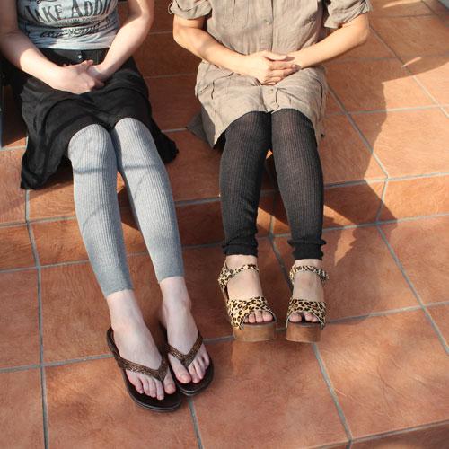 冷えとり(シルク＆コットン)レギンス※リブタイプ