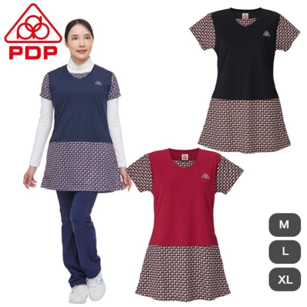 PDP(ピーディーピー) 女性用 半袖ワンピース PTW-4102