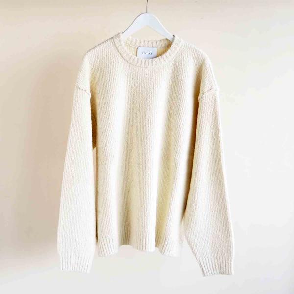 WELLDER ウェルダー Crew Neck Knit クルーネックニット アイボリー