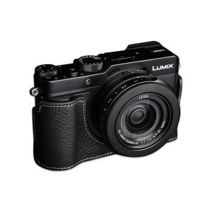 TP Original Panasonic LUMIX LX100II 用 ボディーハーフケース ブラック