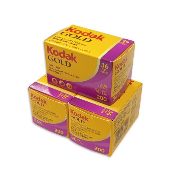 Kodak コダック カラーネガフィルム KODAK GOLD 200-135-36枚撮 3本セット