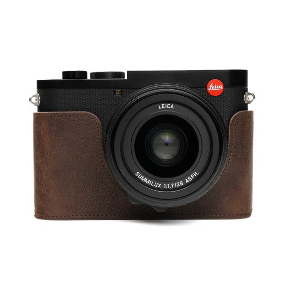 TP Original Leica Q2 用 ボディーハーフケース ダークブラウン