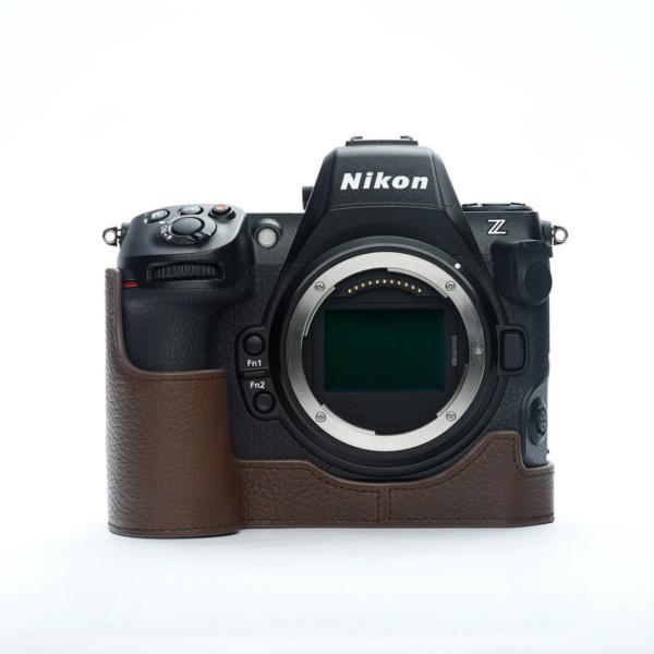 TP Original Nikon Z8用 ボディーハーフケース ダークブラウン