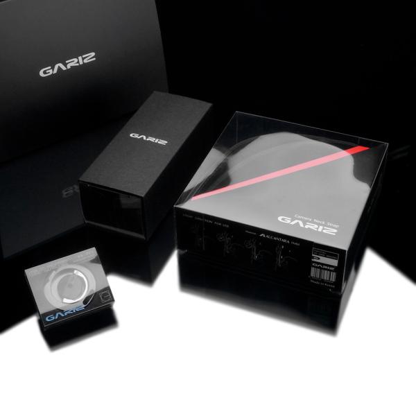 GARIZ Italian Leather with Alcantara カメラネックストラップ+カ...
