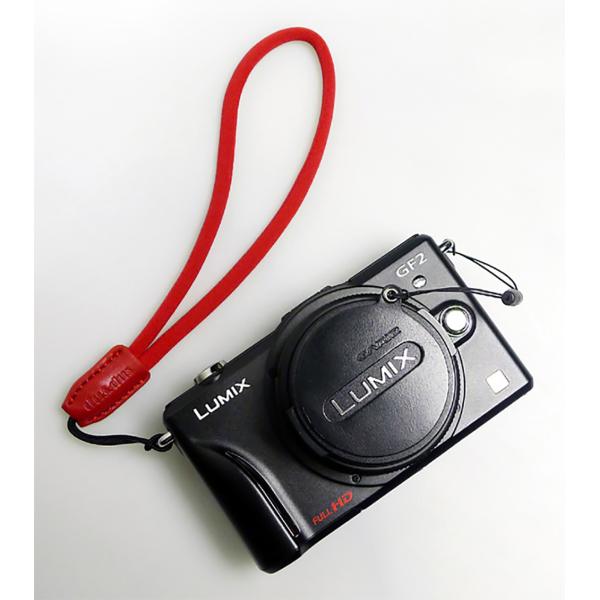GARIZ DD-WSP2 ミラーレスカメラ用リストストラップ レッド