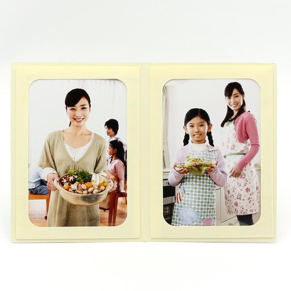 ポケット台紙 Photograph/カメラ L2面(タテ) クリーム メッセージカード付
