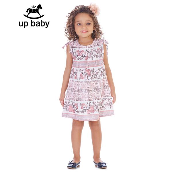 【UP BABY】女の子デザインワンピース【子供服・おしゃれ着】ラズベリープリントワンピ｜ローズマル...
