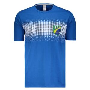 ブラジル国旗コットンTシャツグラデーションデザイン | ブルー｜itempost
