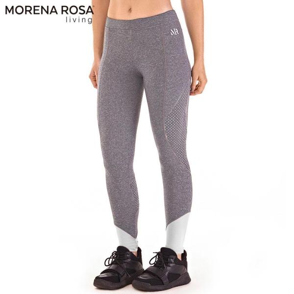 Morena Rosa Living レギンス トレーニングタイツ ミッドライズ | グレー×ホワイ...