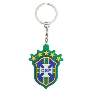 サッカーブラジル代表 CBF エンブレム 両面ラバーキーホルダー｜shopooo by GMO