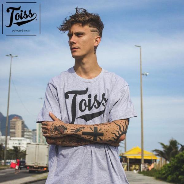 【TOISS】トイスオリジナルロゴTシャツ｜グレー ネイマールブランド