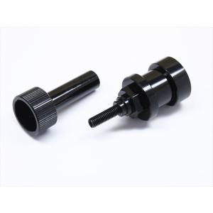 タイヤセッターハブ 各社F1,タミヤF103,104用 ブラックアルマイト Tire setter hub (for each company F1 & TAMIYA F103,104) black anodized Aluminum｜itempost