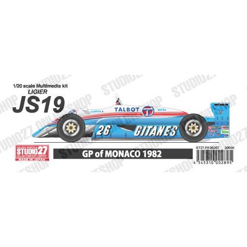 1/20 JS19 Monaco GP 1982STUDIO27 【Multimedia Kit】