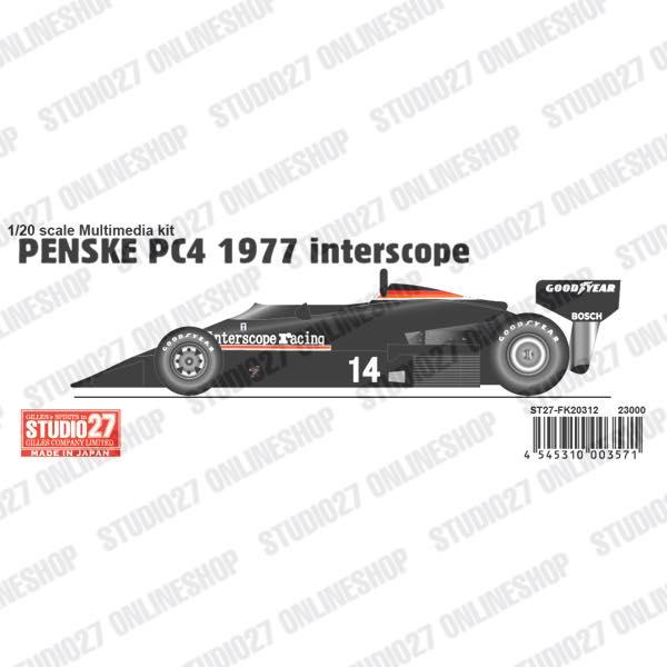 1/20 Penske PC4 1977 interscopeSTUDIO27 【Multimedi...