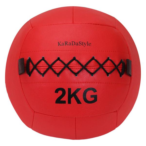 メディシンボール 2kg ソフト ウォールボール 体幹 トレーニング エクササイズ 有酸素運動 重り...