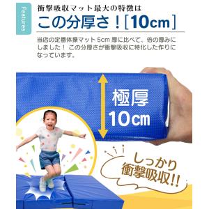跳び箱 マット 極厚10cm 衝撃吸収 エバー...の詳細画像4