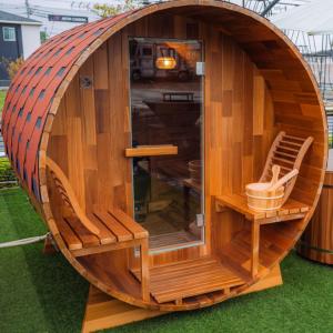 バレルサウナ本体 レッドシダー 4〜6人用 180×240cm