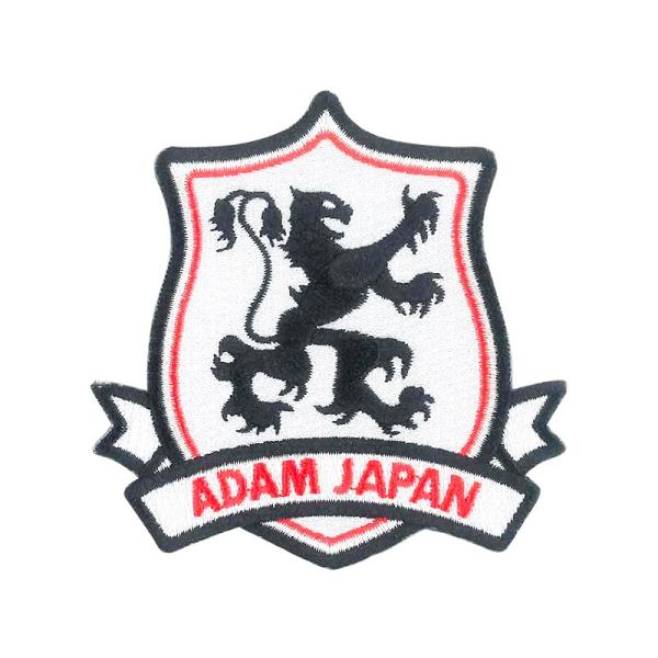 ADAM ワッペン ライオンロゴ(黒)