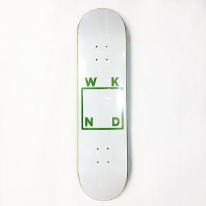 WKND DECK -WHITE LOGO　サイズ：8インチ　【ウィークエンド】【スケートボードデッキ】【スケボー】【SKATEBOARD】｜itempost