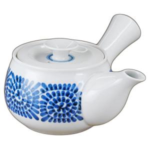 砥部焼 梅山窯 平急須（蛸唐草）