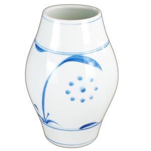 砥部焼 梅山窯　へんこ花瓶（太陽）｜itempost