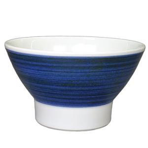 砥部焼 梅山窯　くらわんか茶碗（大）呉須巻