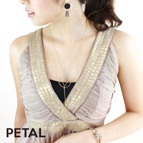 大人のシンプルロングYネックレス【PETAL MARKET】　