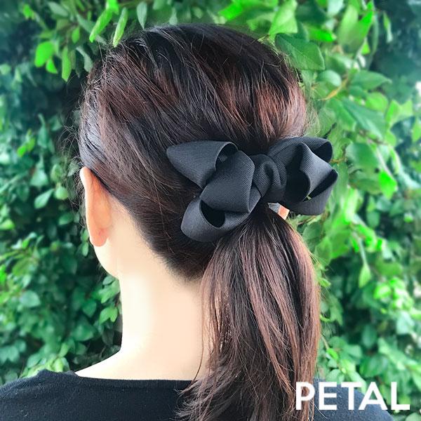 NEW しっかりリボンバレッタ【PETAL MARKET】