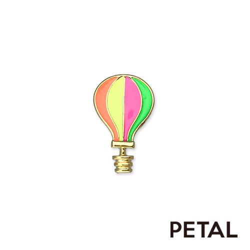 ピンブローチ・ネオンカラーの気球【PETAL MARKET】
