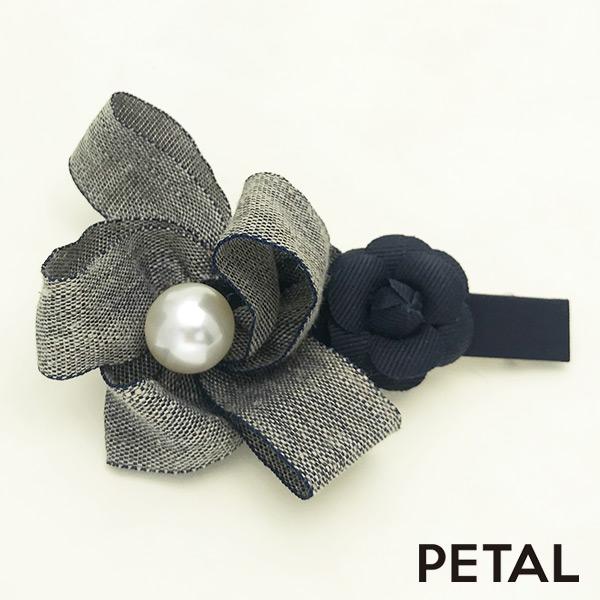 ローズリボンバレッタ【PETAL MARKET】