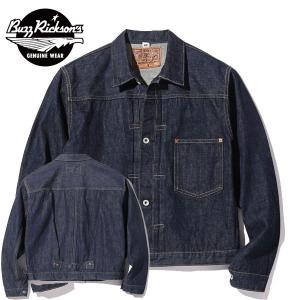 【BUZZ RICKSON'S（バズリクソンズ）】 DENIM BLOUSE WORLD WAR II DENIM JACKET  SPLIT T大戦モデル デニムジャケット 40's JACKET Tバック仕様 レプリカ ヴィ｜itempost