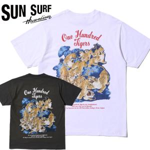 【SUN SURF（サンサーフ）】Lot No. SS79162 / SUNSURF PRINT T-SHIRTS “ONE HUNDRED TIGERS (百虎）"｜itempost