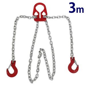 キトー チェーンスリング2本吊り 6mm 使用荷重:1.7t 長さと金具 キトー チェーンスリング2本吊り 6mm 使用荷重:1.7t 長さと金具