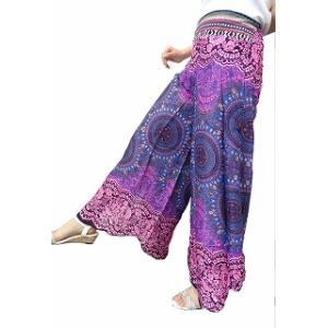 【全40カラー】ちょっとした外出時もオシャレで華やかに♪ タイのアラジンパンツ?