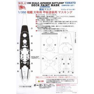 【04】1/350戦艦「大和」（旧キット）用 甲板塗装マスキングシート