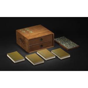 削觚廬印存　秋水斎金石叢刊　典蔵版　限定180部　中国語書籍/削觚庐印存一函四册 宋锦函套竹板封面设计 秋水