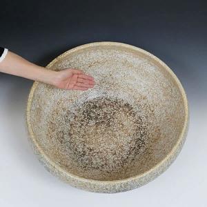 大型サイズ水鉢 手ひねり水鉢 信楽焼 金魚鉢、...の詳細画像3