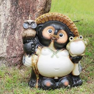 信楽焼きたぬき 阪神タイガース必勝祈願子狸 陶器タヌキ［ta-0109
