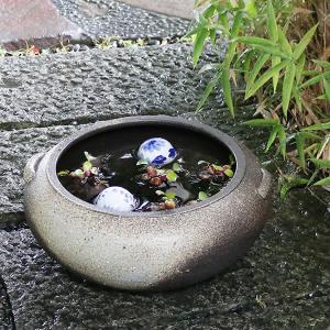 13号滋水鉢 信楽焼 金魚鉢、メダカ鉢にお勧め ...の商品画像
