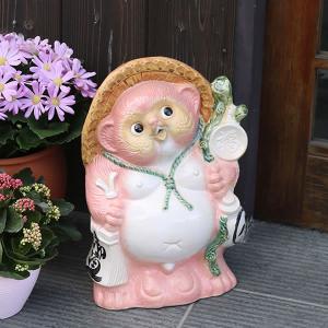 信楽焼 13号風水狸(黄)狸 たぬき タヌキ 開運 縁起物 可愛い 陶器 商売
