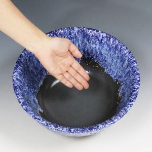 10号青窯変水鉢 信楽焼 金魚鉢 メダカ鉢にお...の詳細画像3