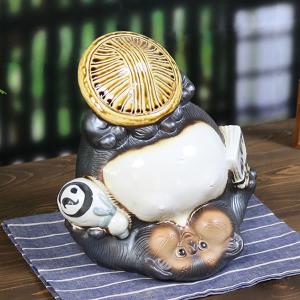 古い 信楽焼 狸 タヌキ 置物 夫婦 カップル 【公式通販】