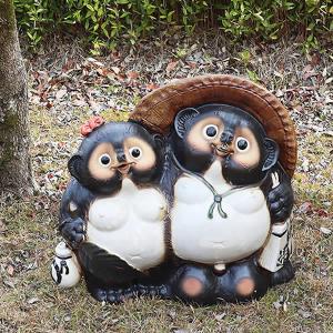 信楽焼 たぬき 狸 置き物 大型 インテリア オブジェ 家具 陶器 商売