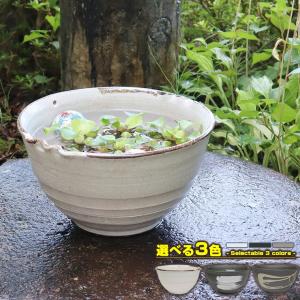 信楽焼 メダカ鉢 オーバーフロー付き su-0282の詳細画像1